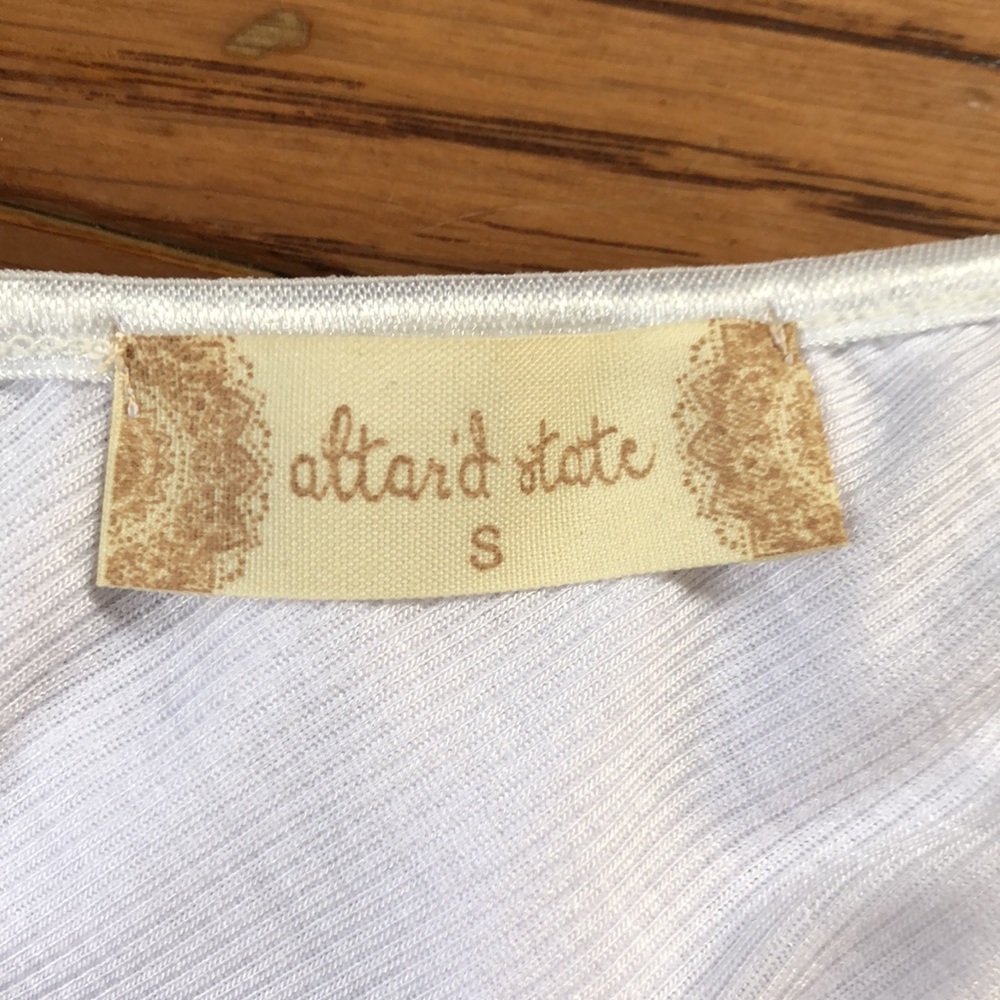 Altar’d State White Ruffle Bodysuit Tank - Picture 6 of 6